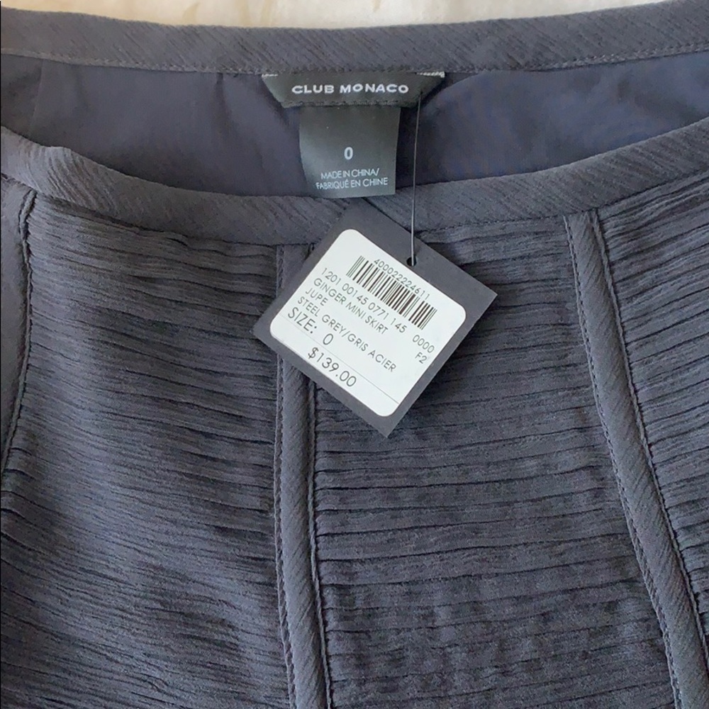 Club Monaco black silk skirt - brand new